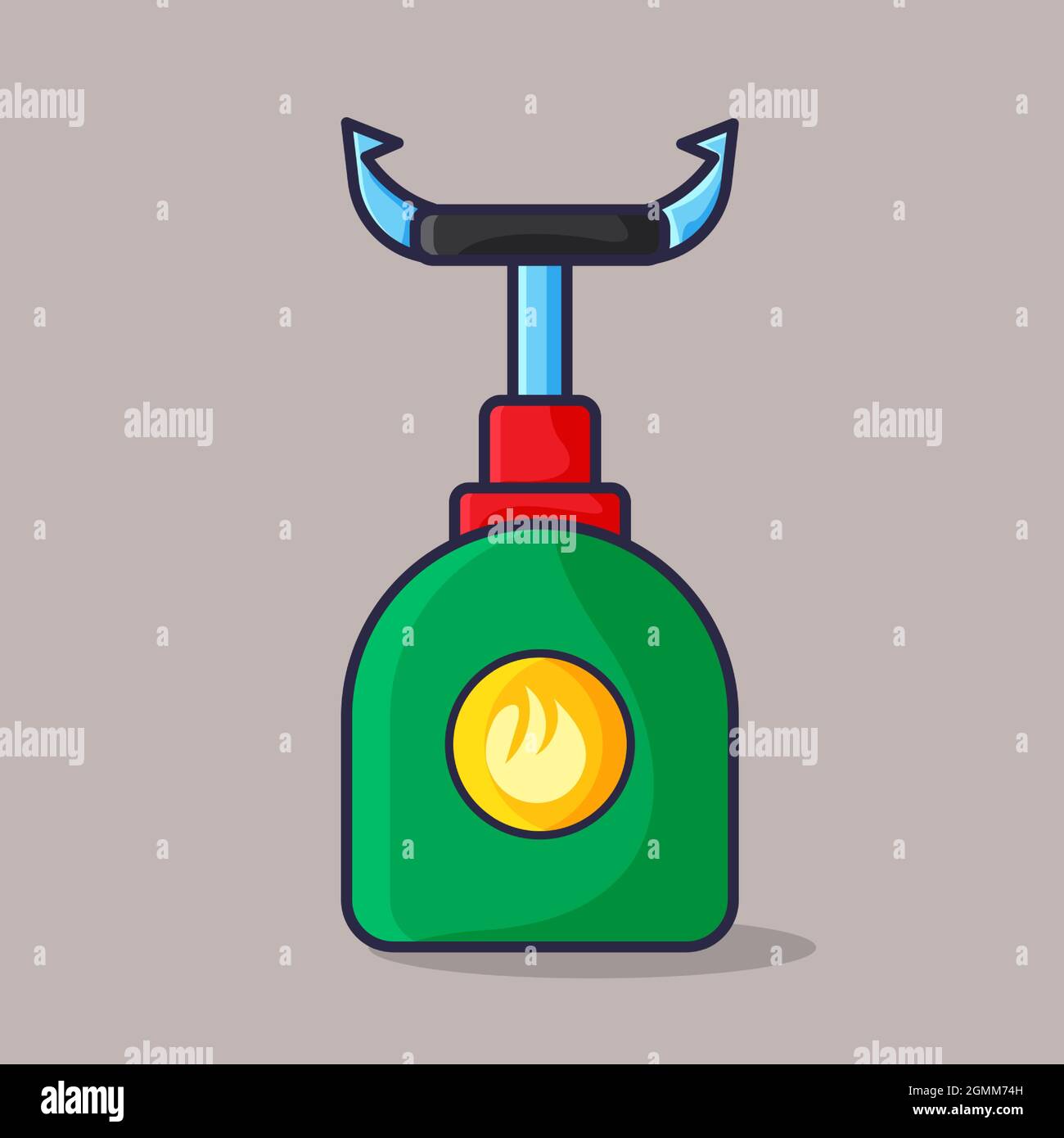 camping gas isolated cartoon vector illustration in flat style Stock Vector
