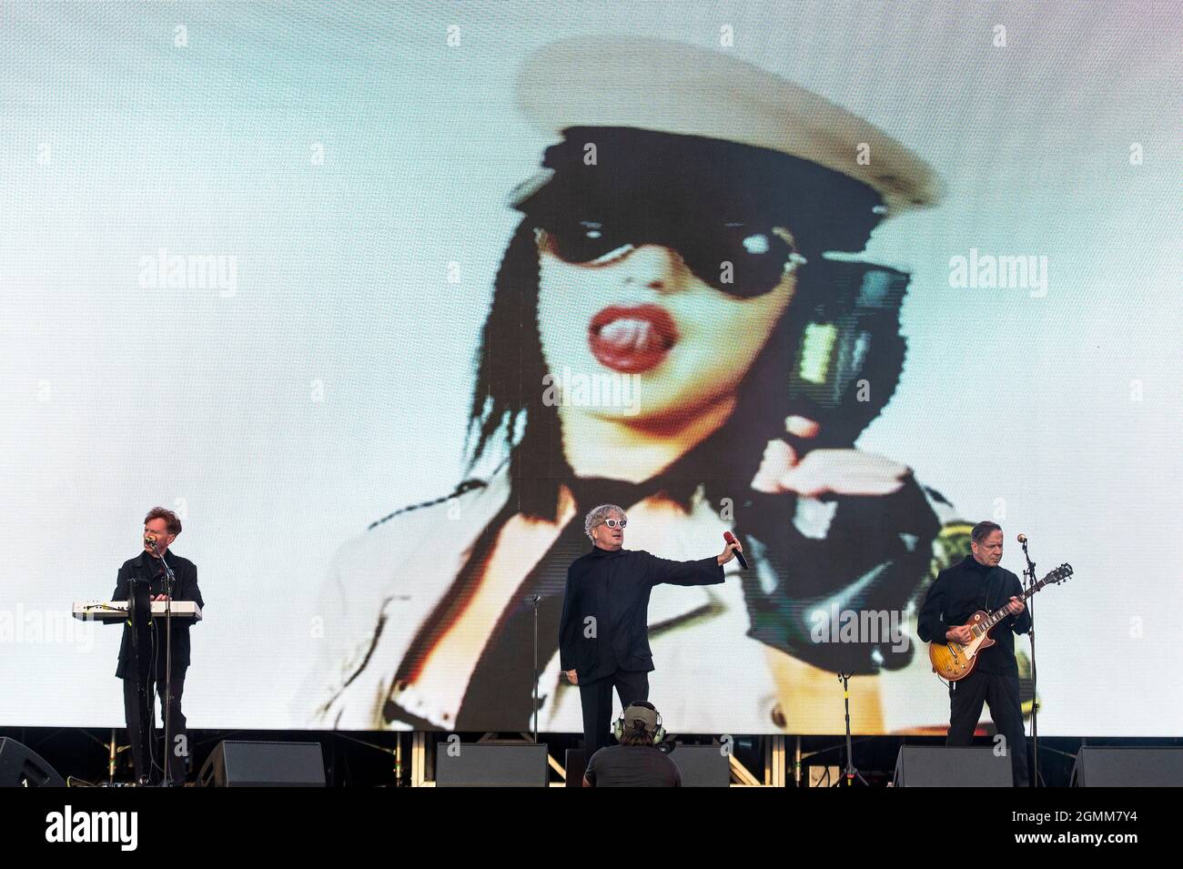 Devo performs at Douglas Park during Riot Fest Music Festival on on ...