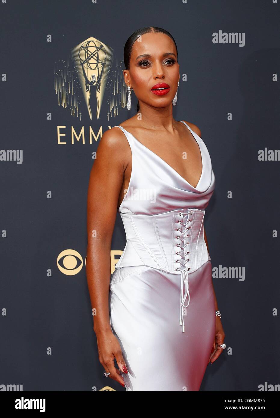 Actor Kerry Washington arrives at the 73rd Primetime Emmy Awards in Los Angeles, U.S., September 19, 2021. REUTERS/Mario Anzuoni Stock Photo