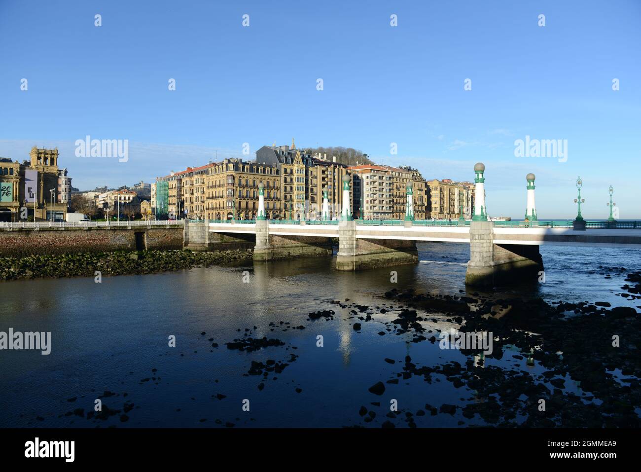 Puente Del Kursaal in Donostia-San Sebastian, Spain. Stock Photo