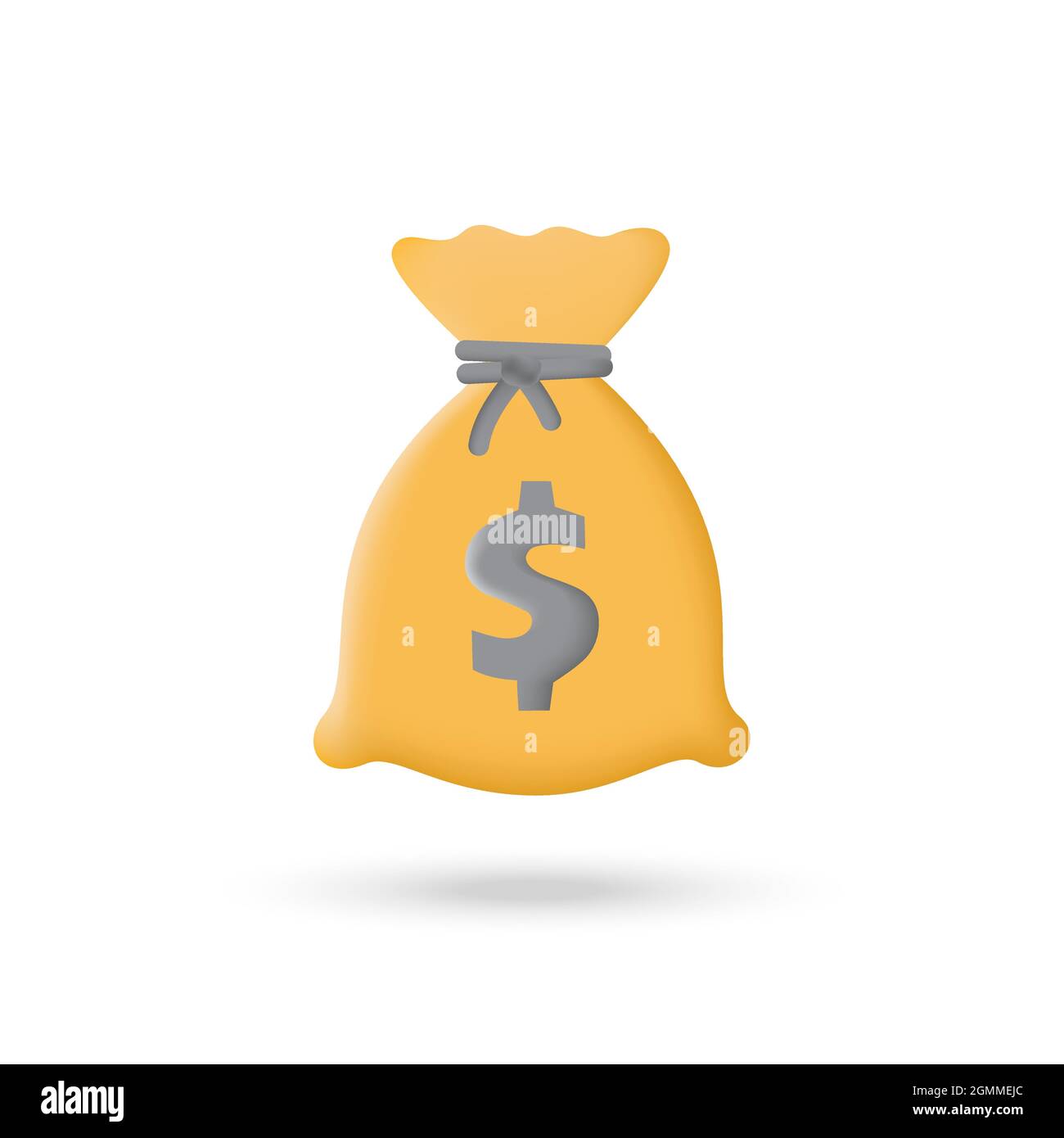 Money bag 3d icon sack Stock Vector Images - Alamy