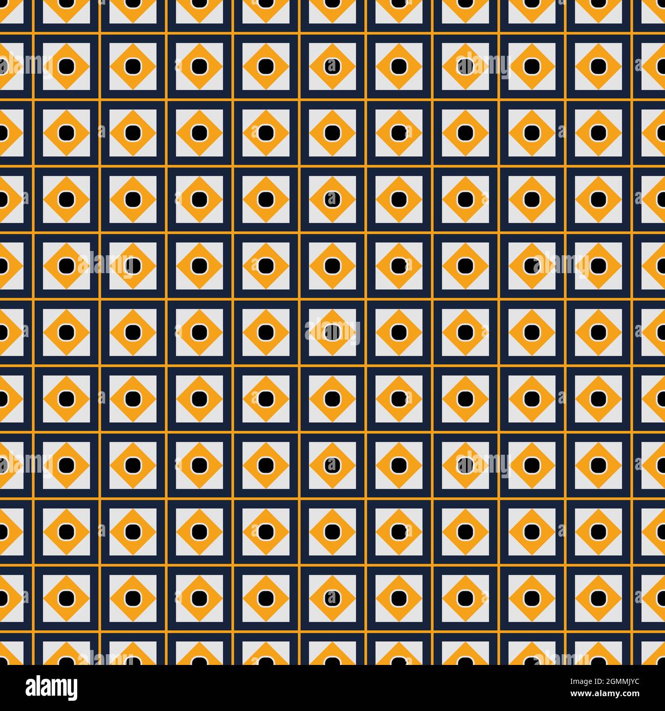 Seamless abstract pattern made from squares. Pattern in moroccan style Stock Vector