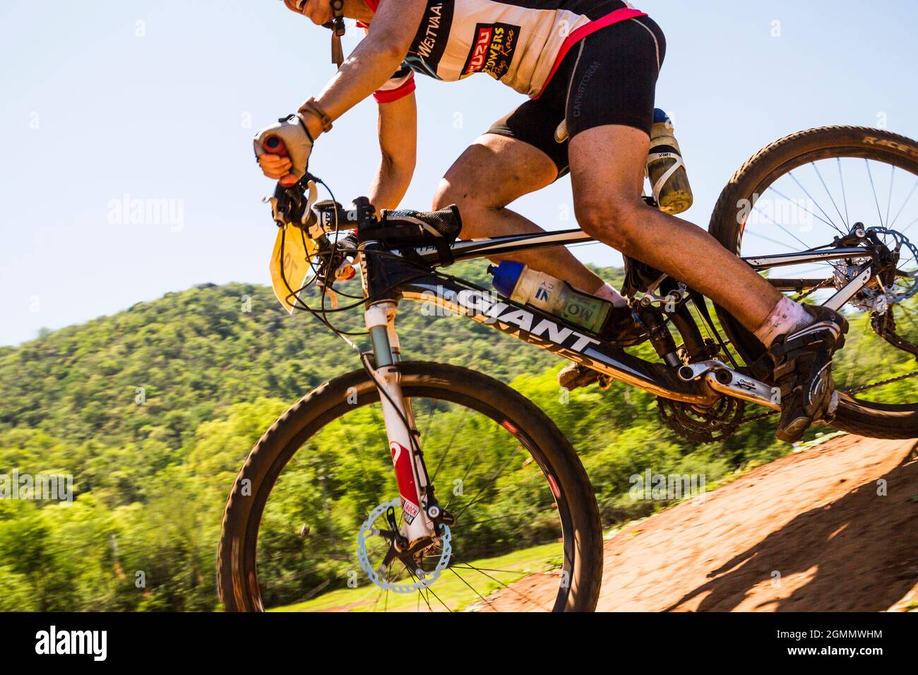 Trail Bicycle Race in Mpumulanga South Africa. Stock Photo