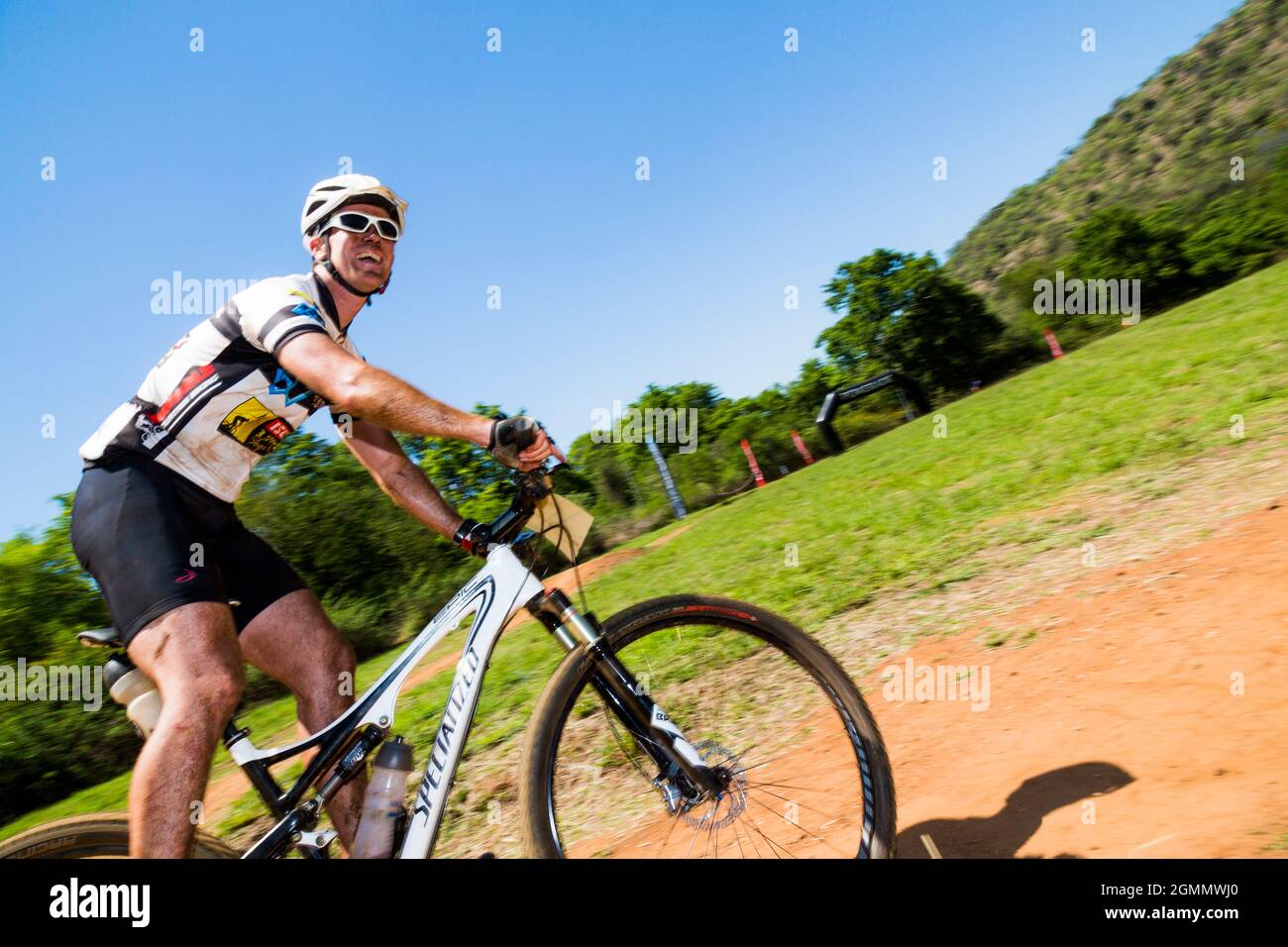 Trail Bicycle Race in Mpumulanga South Africa. Stock Photo