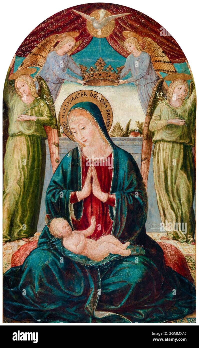 15th century madonna child angels hi-res stock photography and images ...