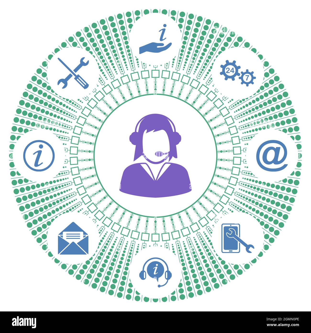 Technical assistance icon Cut Out Stock Images & Pictures - Alamy