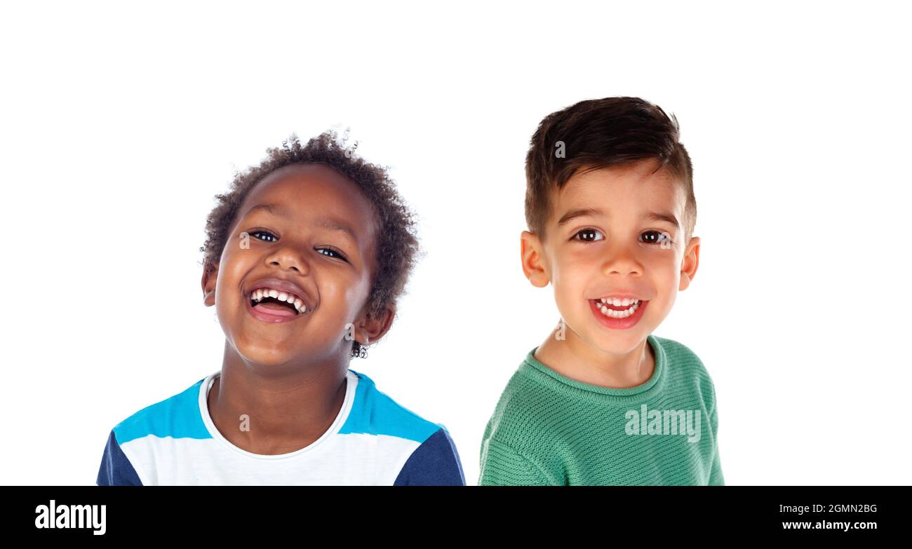 Portrait of children isolated on a white background Stock Photo - Alamy