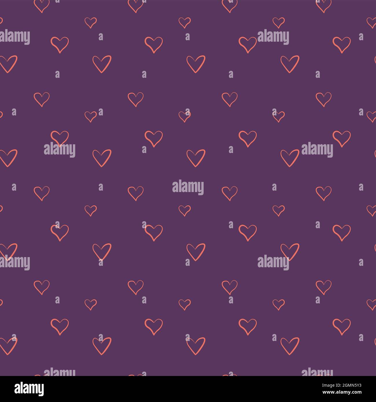 Romantic background with hearts, ideas for valentines, banners, posters - seamless pattern. Vector, eps. Stock Vector