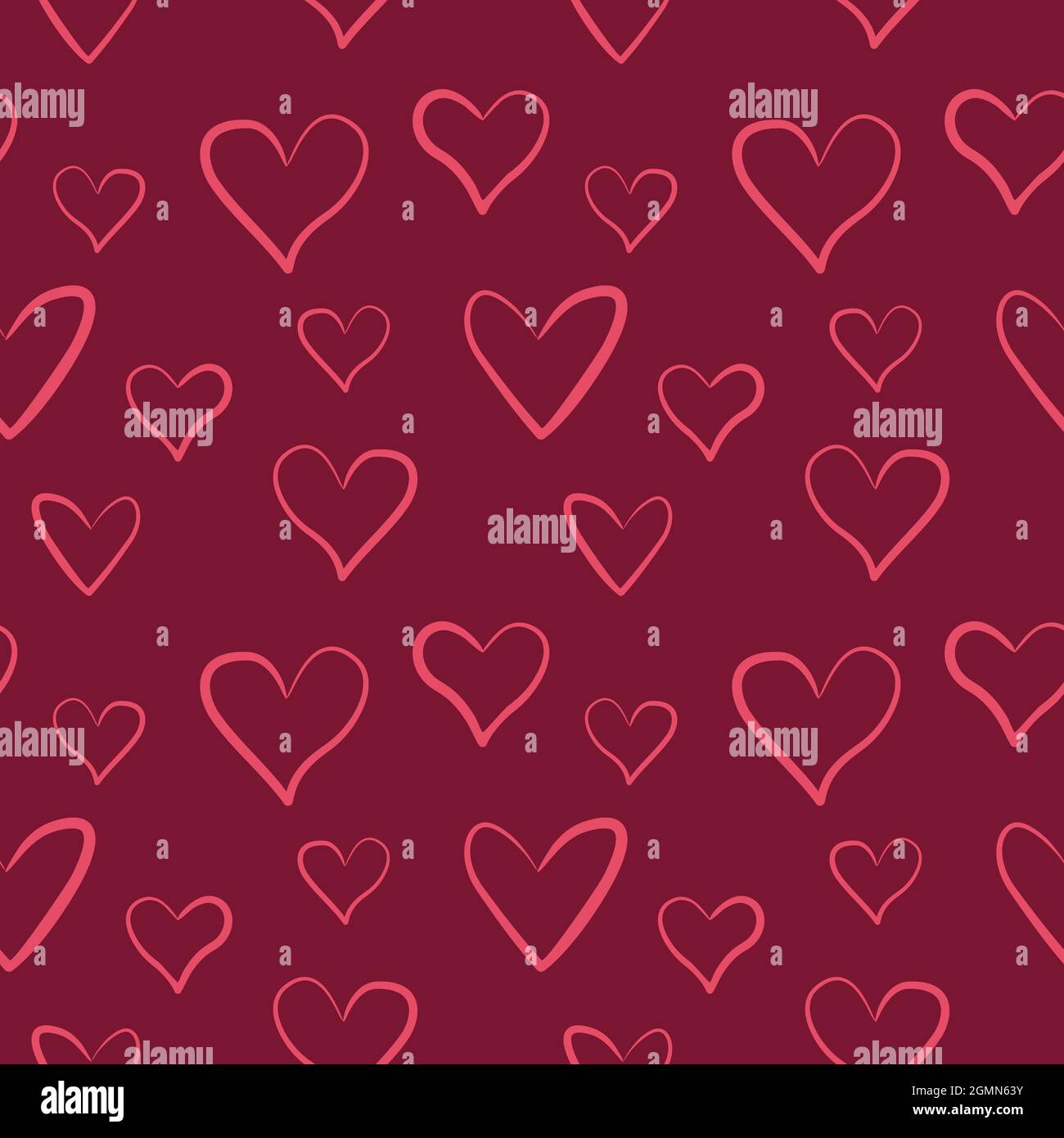 Romantic background with hearts, ideas for valentines, banners, posters - seamless pattern. Vector, eps. Stock Vector