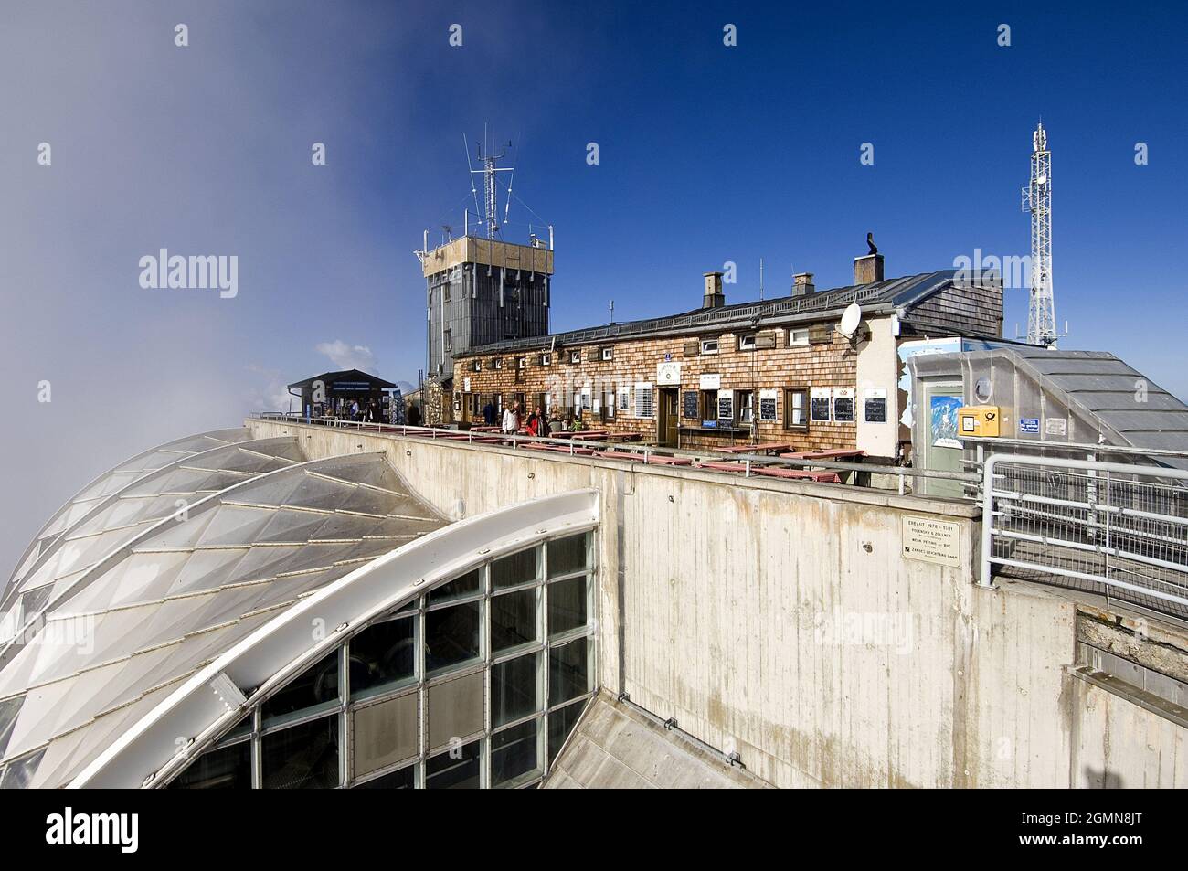 Zugspitze, cable car station and Munic House, Germany, Bavaria Stock Photo Alamy