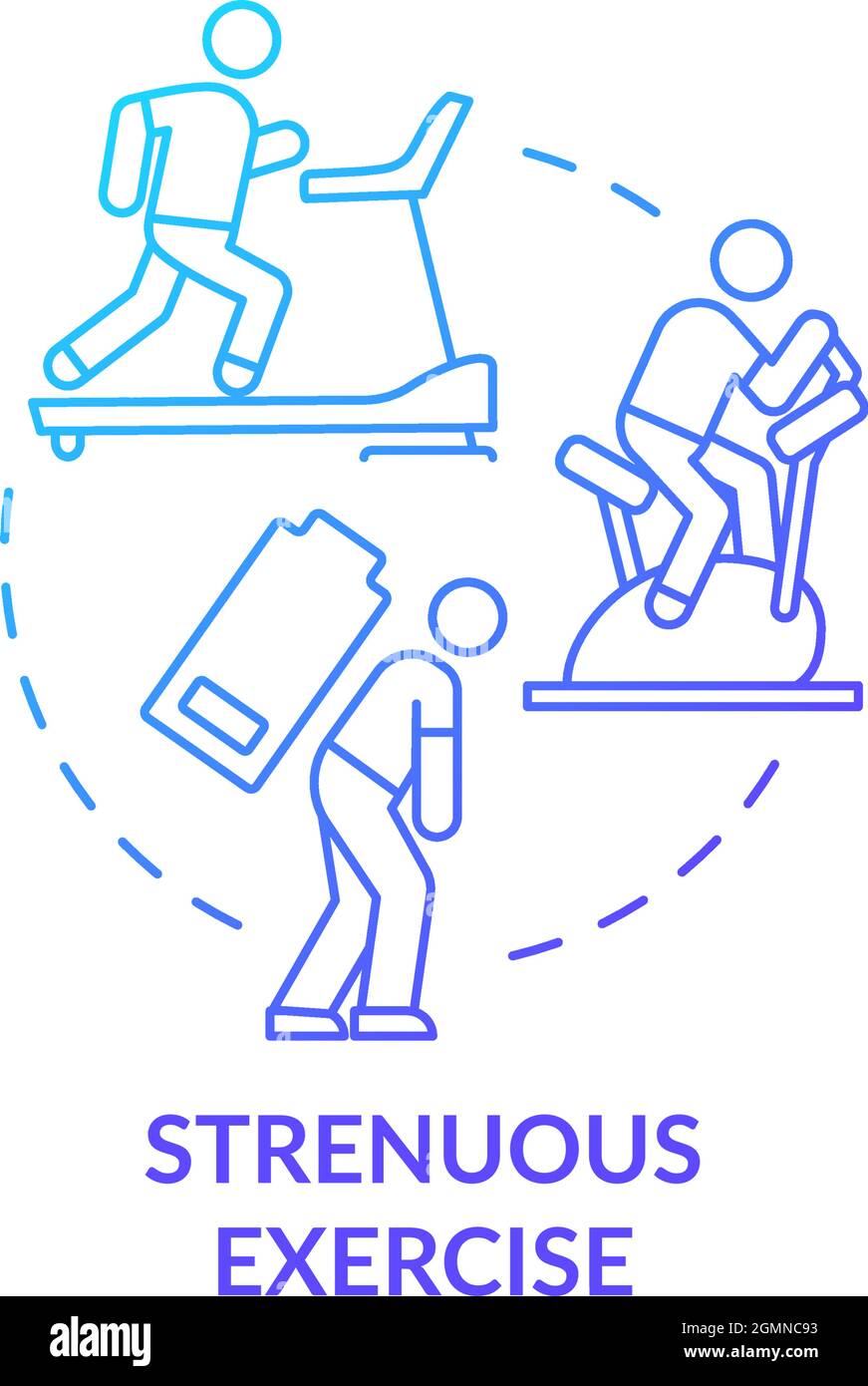 Strenuous exercise Stock Vector Images Alamy