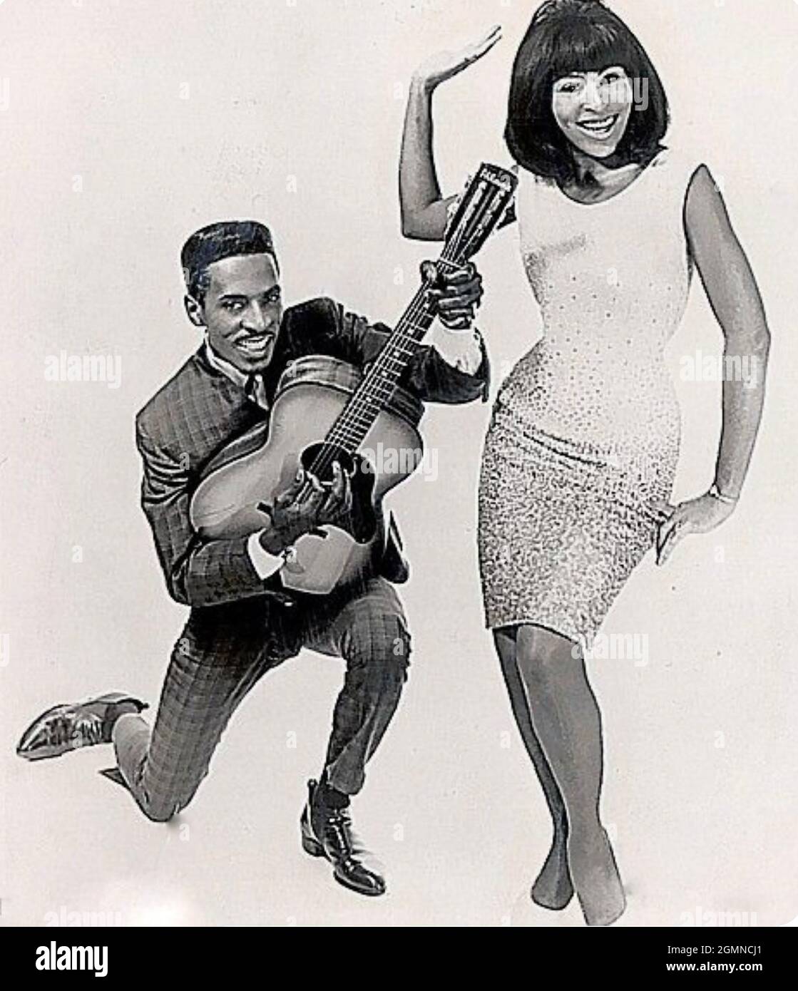 IKE & TINA TURNER Promotional photo of American husband and wife music duo  about 1965 Stock Photo - Alamy