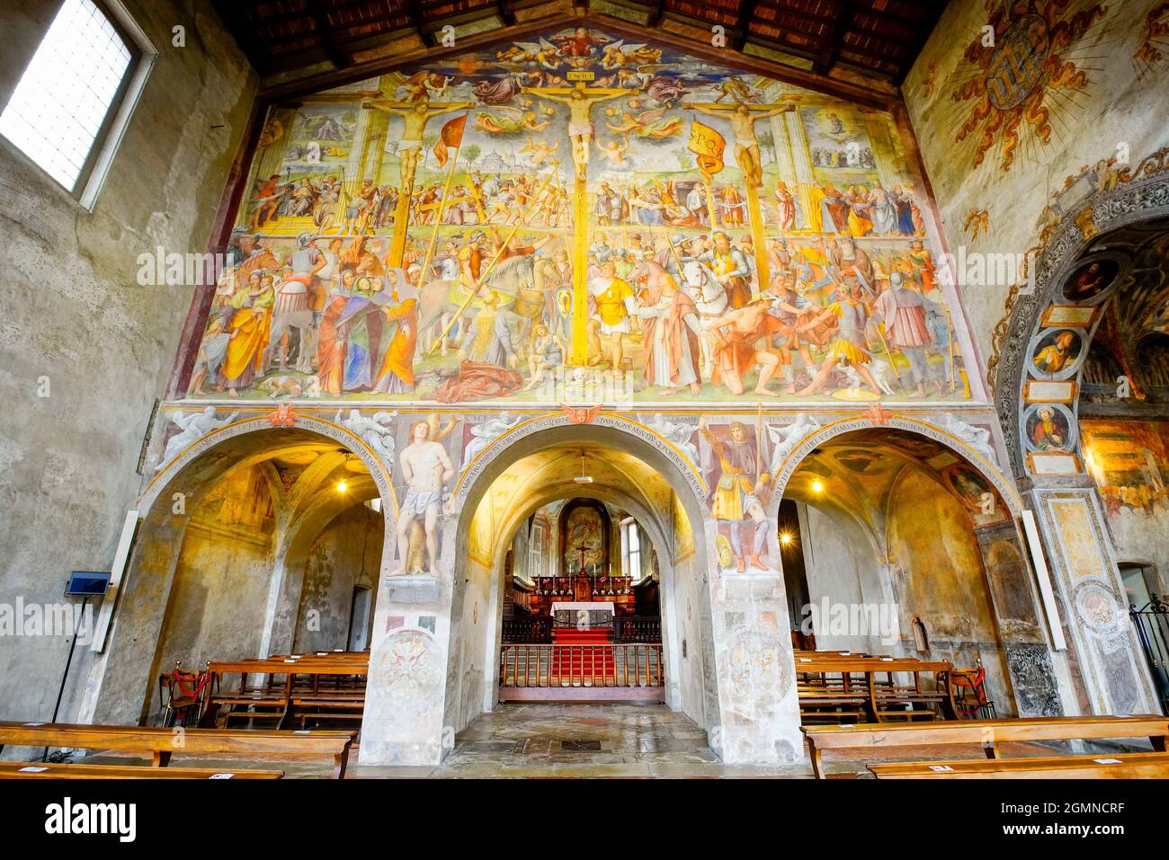 Passion and Crucifixion by Bernardino Luini, fresco in the Santa Maria ...