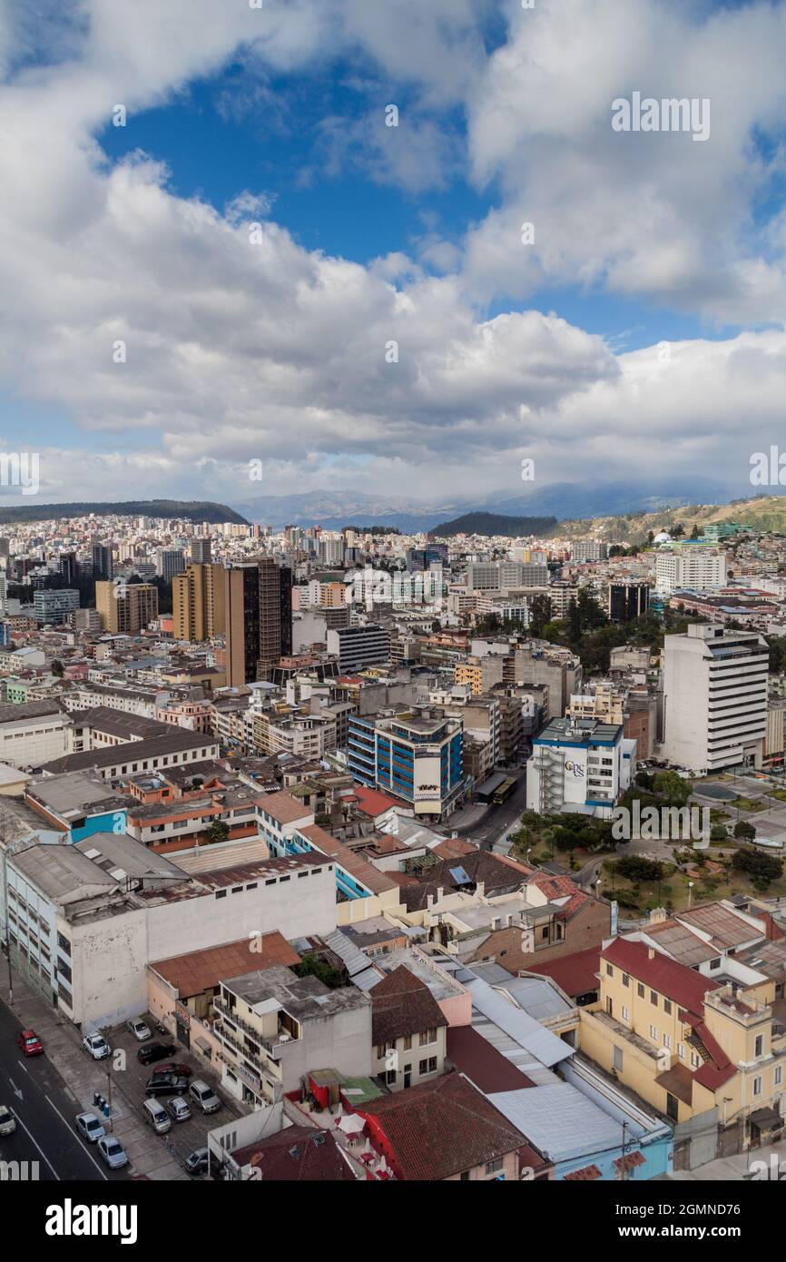 View of Quito, capital of Ecuador Stock Photo