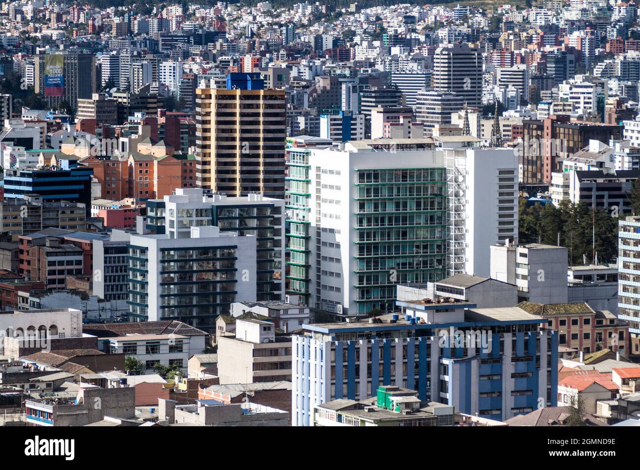 Modern buildings in Quito, Ecuador Stock Photo