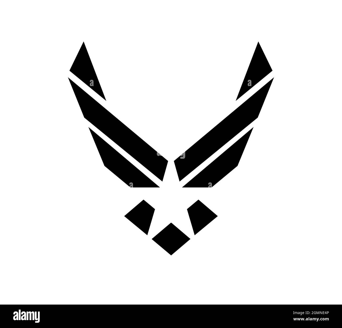 Usa U.S. Air Force Logo Sign Symbol. Stock Vector