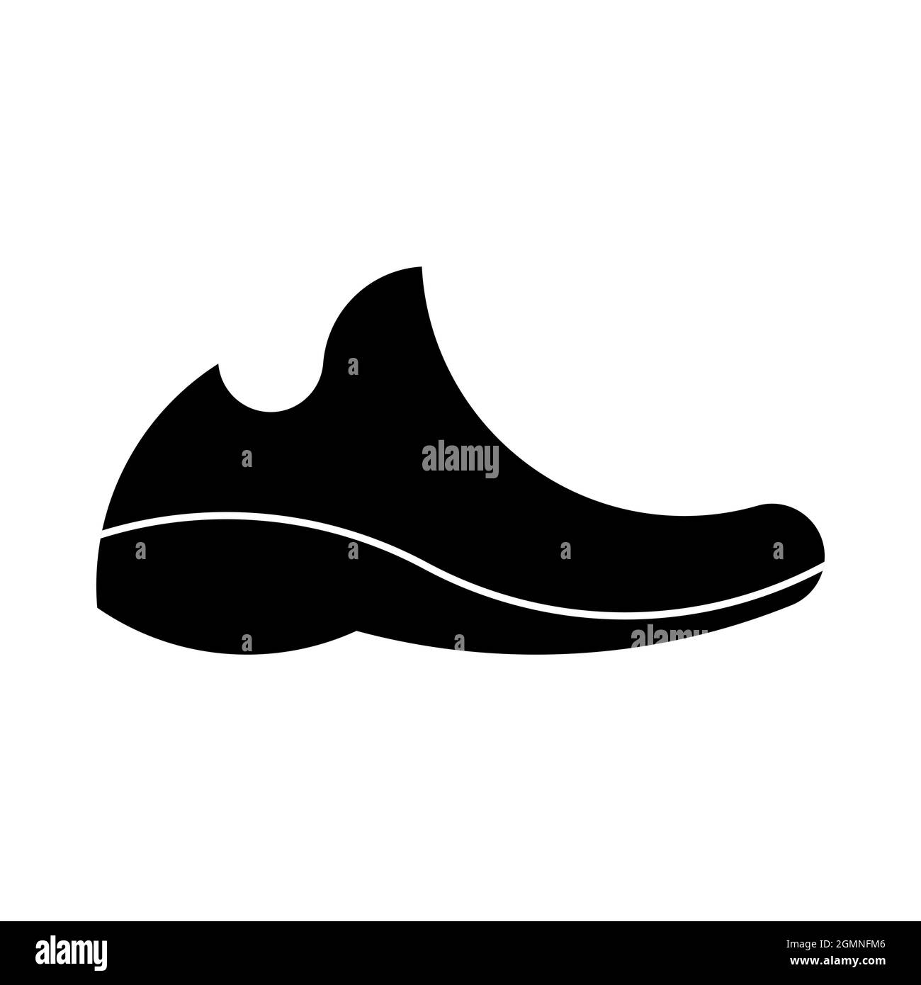 Vector sneaker in golden ratio style. Editable illustration Stock Vector