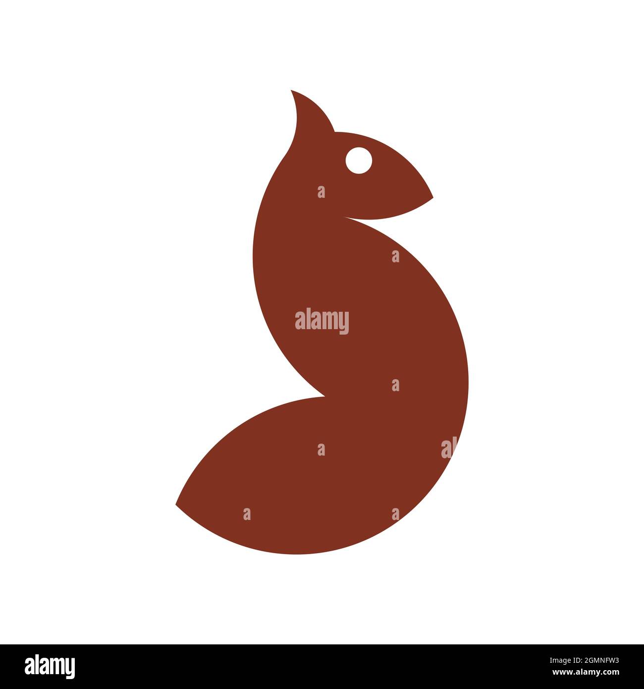 Vector squirrel in golden ratio style. Editable illustration Stock Vector  Image & Art - Alamy