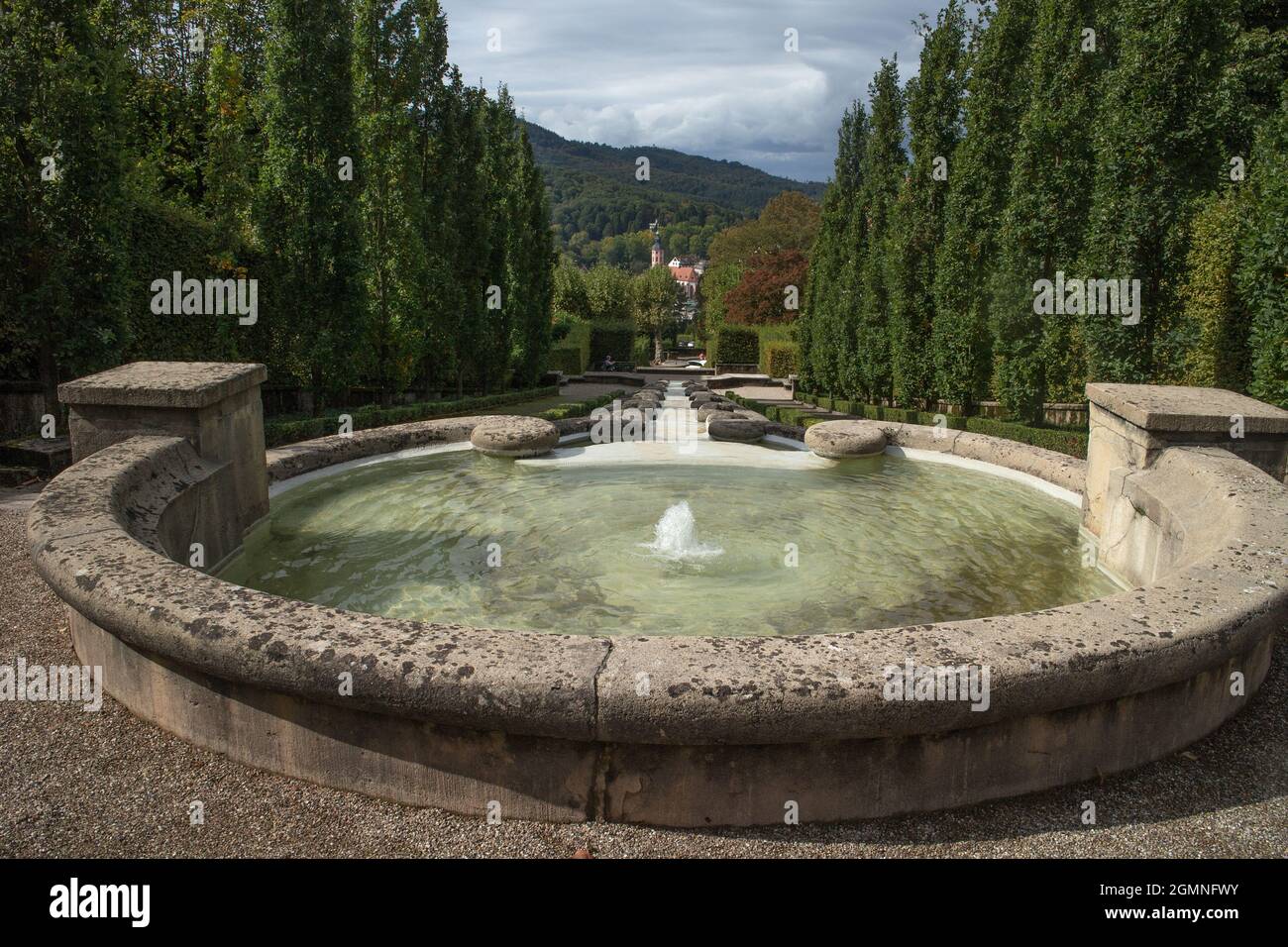 Cascade fountain 'water Paradise', BadenBaden, Germany Stock Photo Alamy
