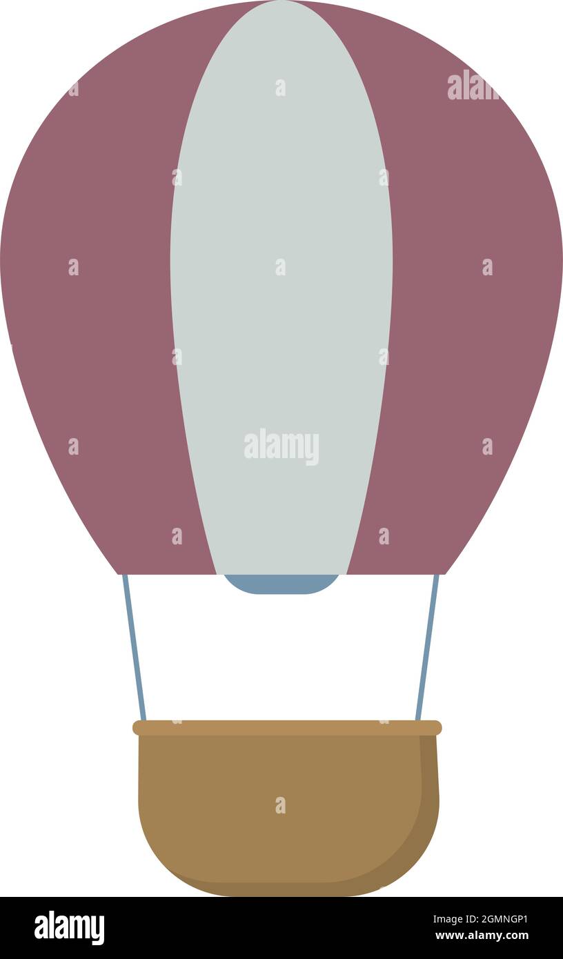 hot air balloon icon on white background Stock Vector Image & Art - Alamy