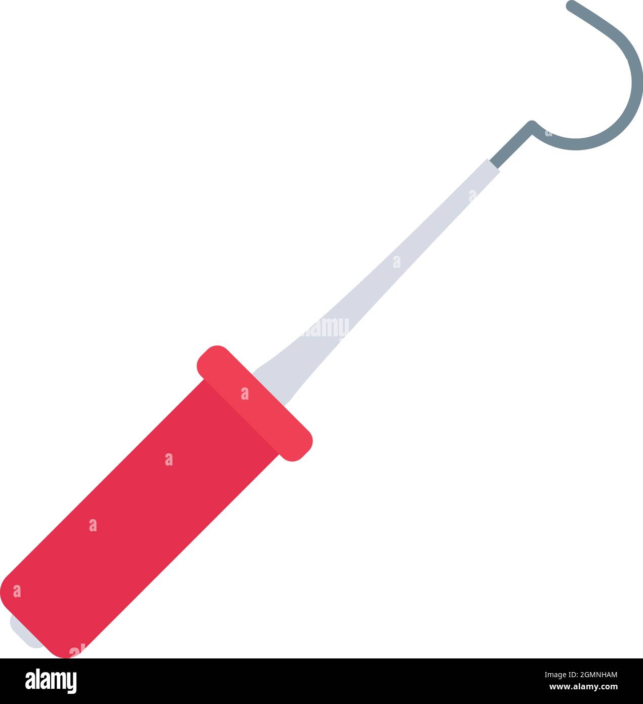 dental explorer tool on white background Stock Vector Image & Art - Alamy