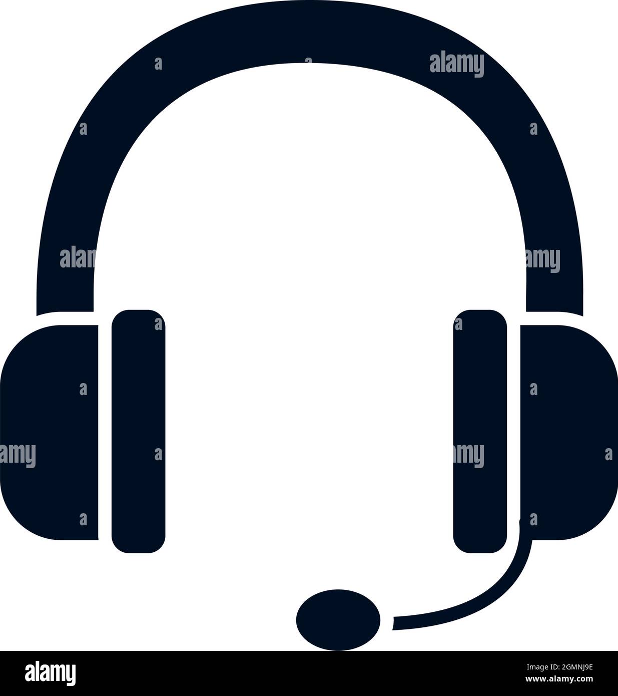 headset icon on white background Stock Vector Image & Art - Alamy