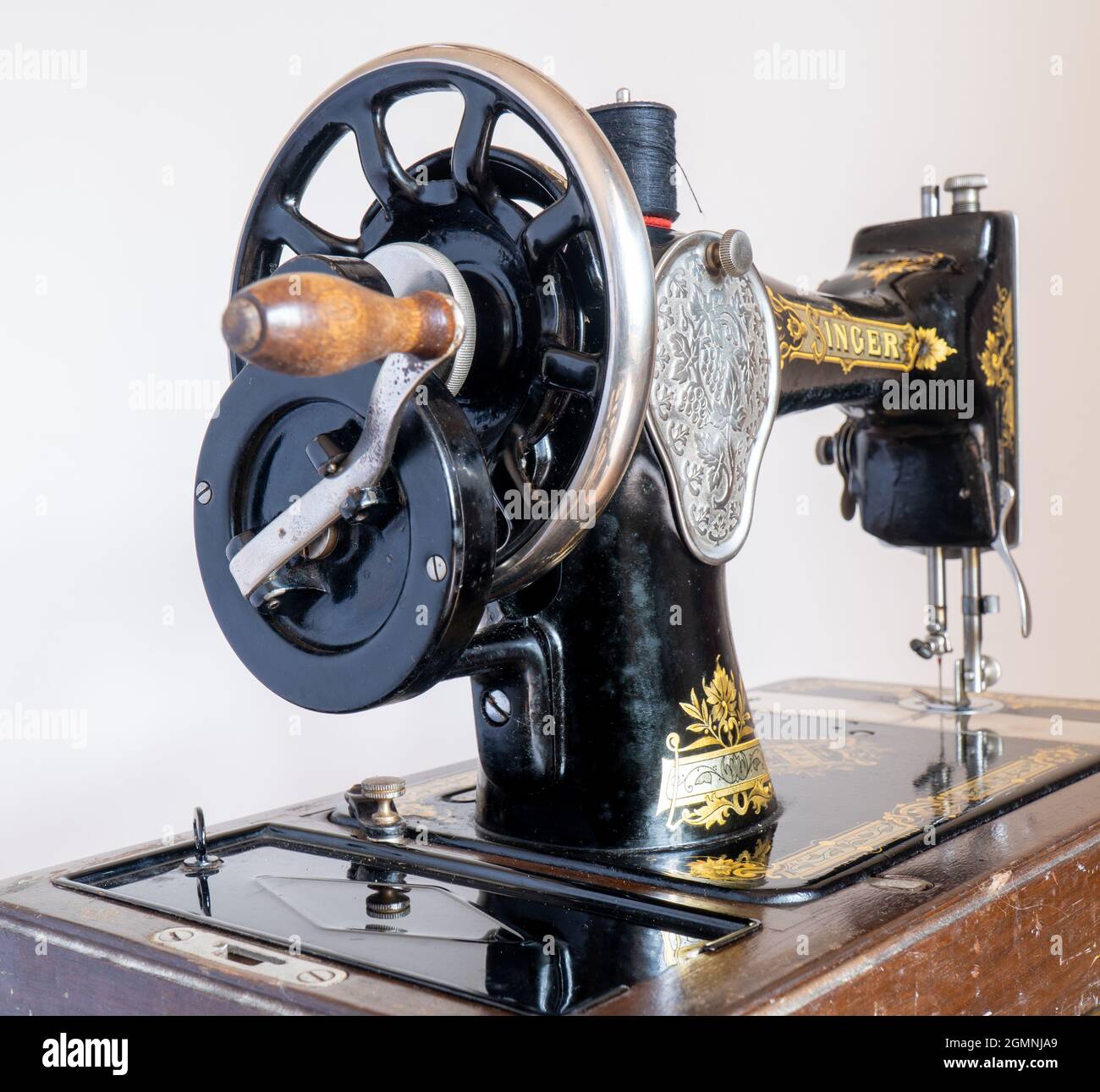 Antique Singer sewing Machine Stock Photo
