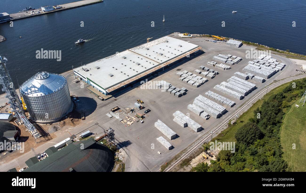 Port of Oswego Authority, Oswego, NY, USA Stock Photo