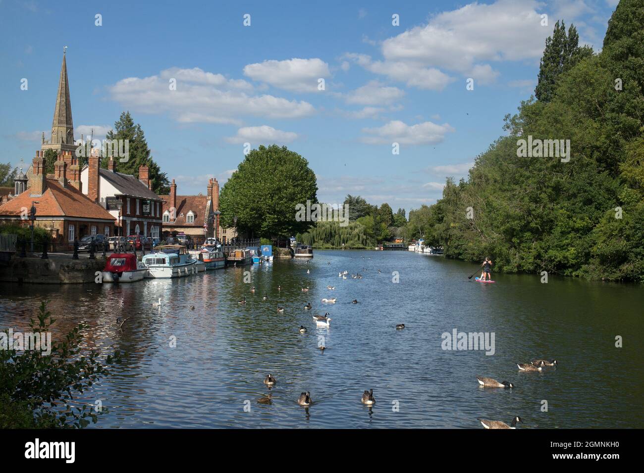 River Thames at Abingdon, Oxfordshire Stock Photo