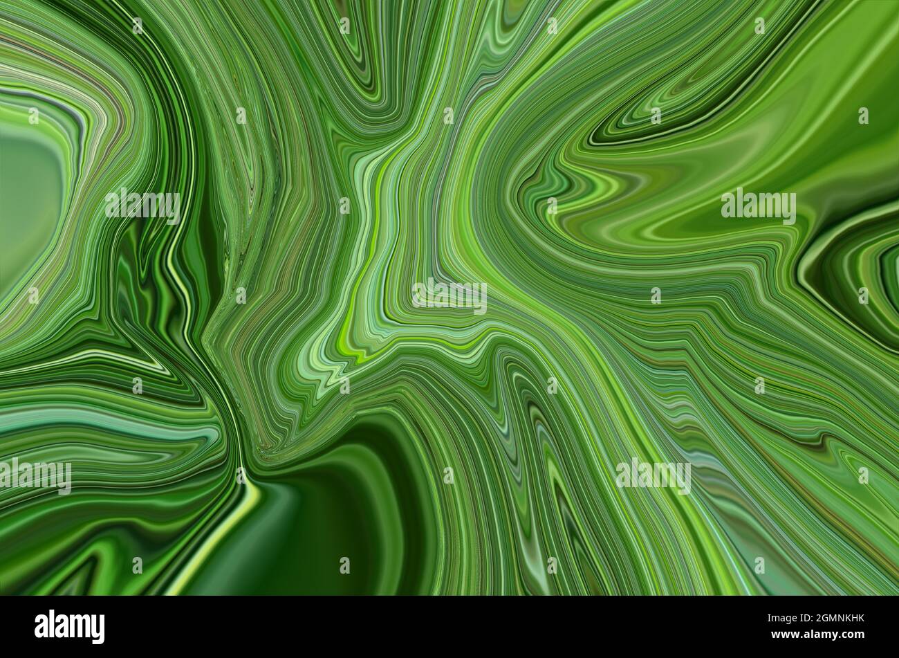 Green Psychedelic liquid marble fluid abstract art background design ...