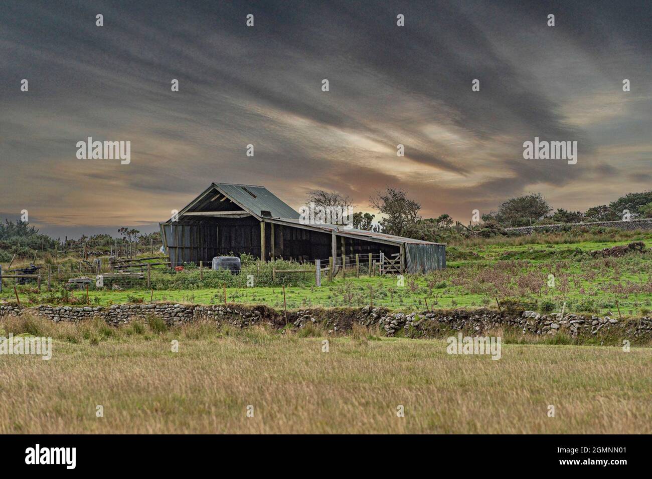 disused farm barn Stock Photo