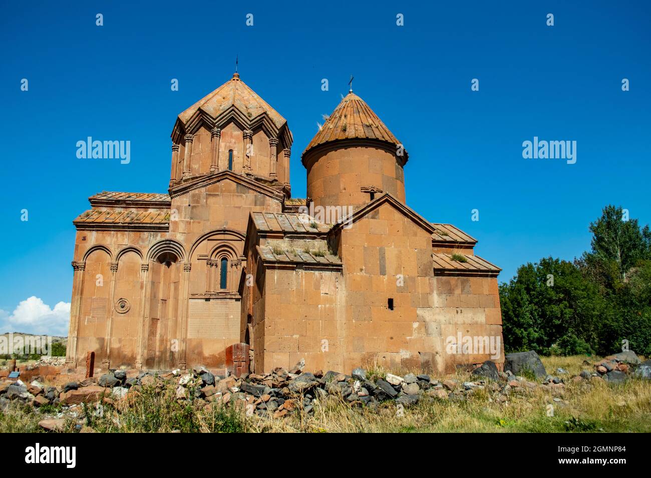 Marmashen monastery, a 10th-century Christian monastery in Armenia Stock Photo