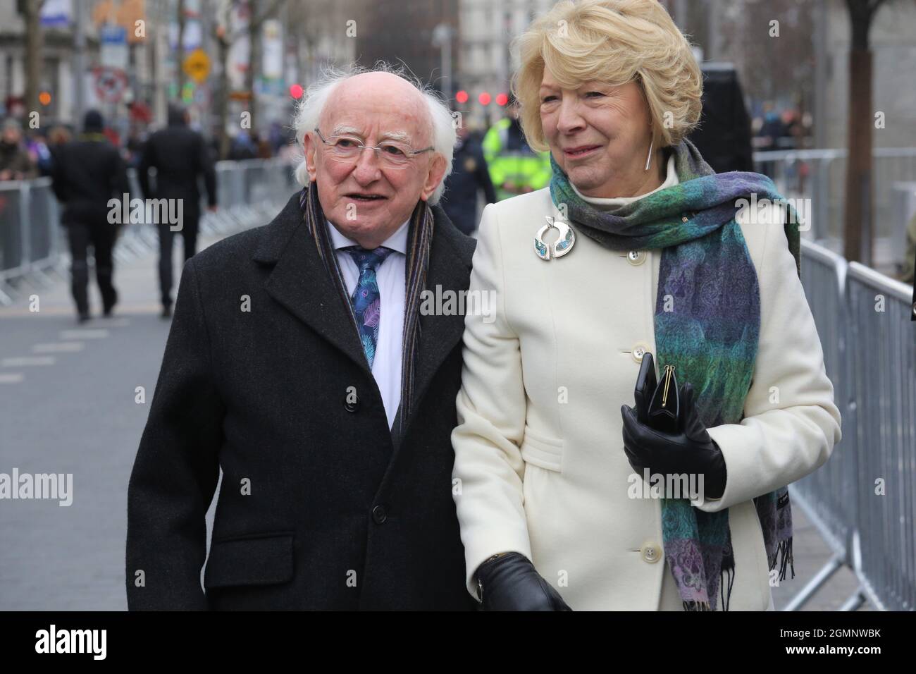 Easter 1916 Rising Ceremony takes place in Dublin. Stock Photo