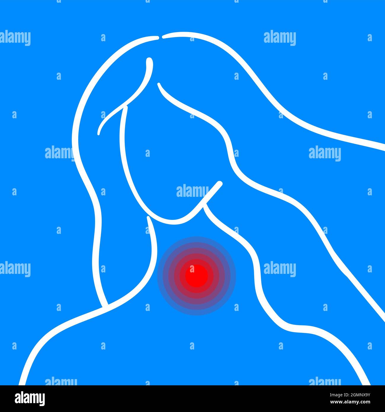 strained-neck-stock-vector-images-alamy