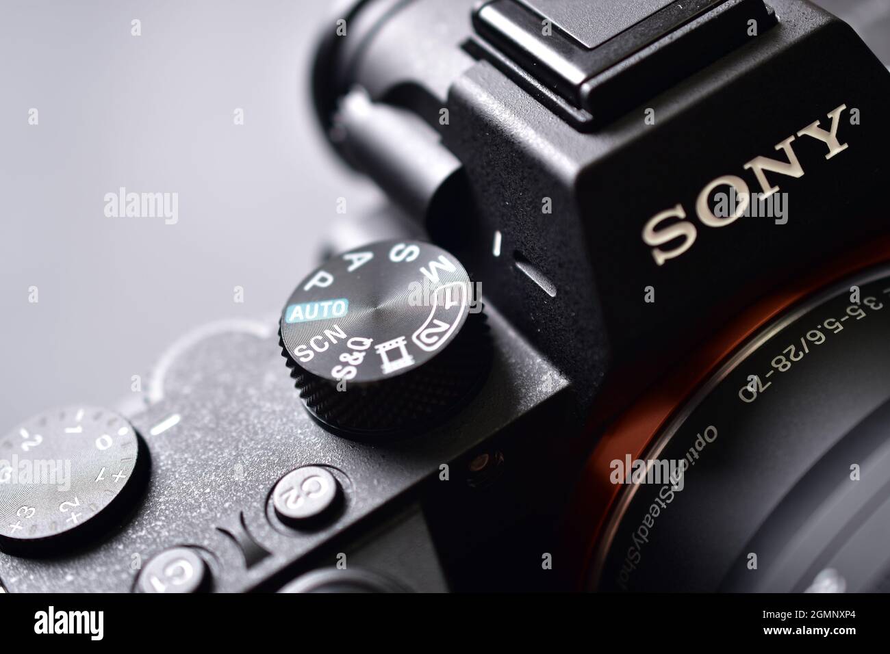 Delhi, india - September 7, 2020: Sony custom dial macro Stock Photo