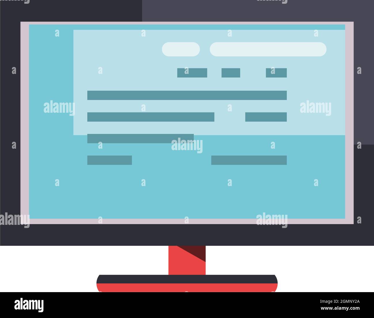 computer device on white background Stock Vector Image & Art - Alamy