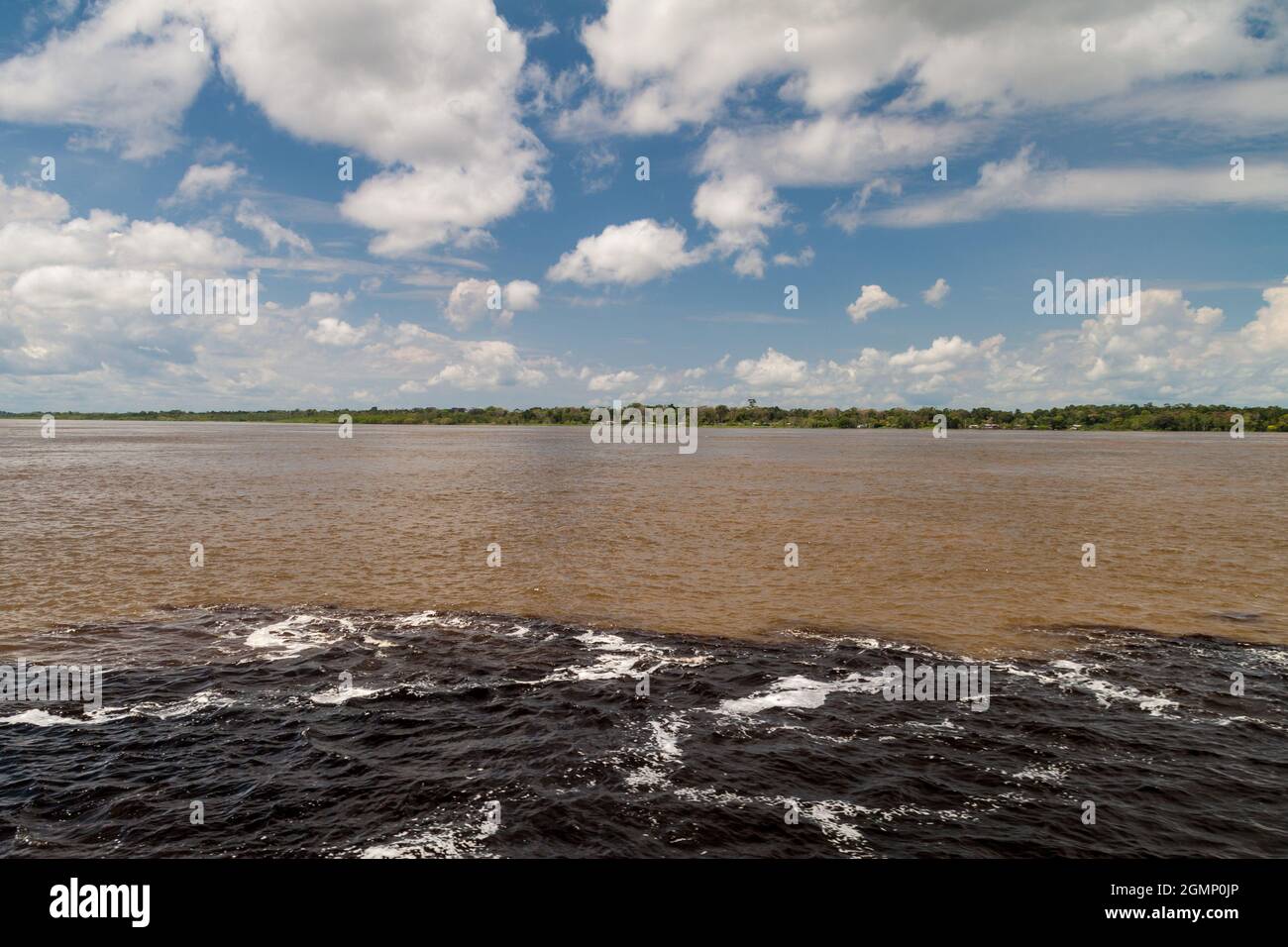 The Meeting of Waters (Encontro das Aguas) is the confluence between ...