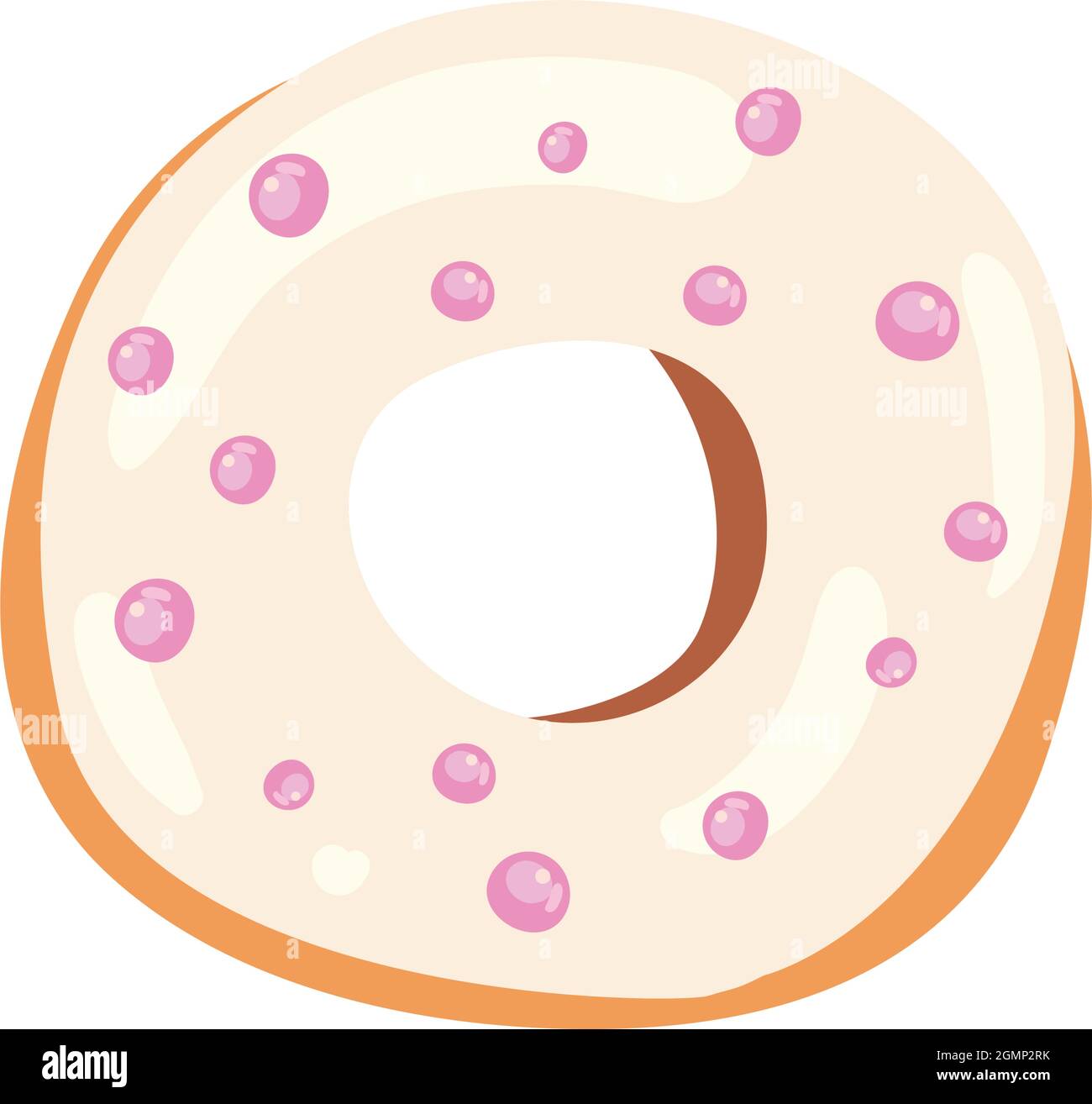 sweet donut on white background Stock Vector Image & Art - Alamy