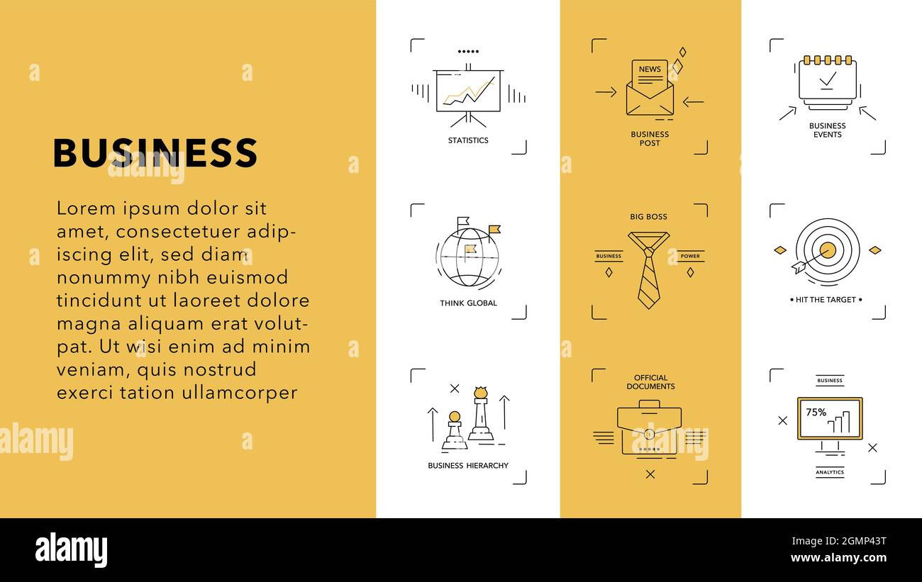 Vector illustration of business background with copy space Stock Vector ...