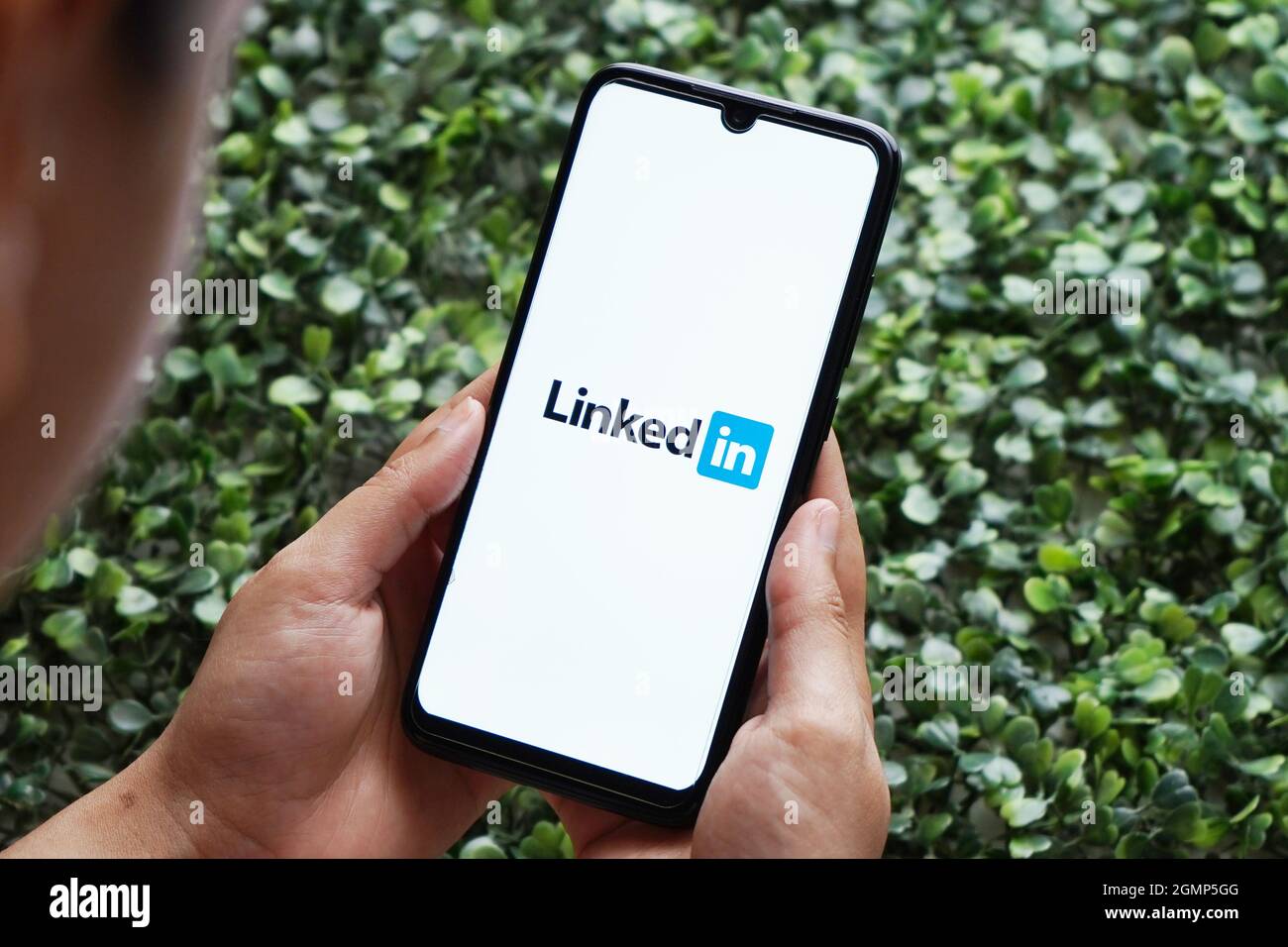 New Delhi, India - 13.09.2020: LinkedIn App on Smartphone Stock Photo