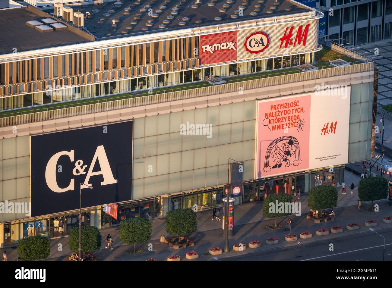 Warsaw, Poland - June 18, 2021: C&A store and H&M store, clothing retail  companies in Wars Sawa Junior shopping mall, city center Stock Photo - Alamy
