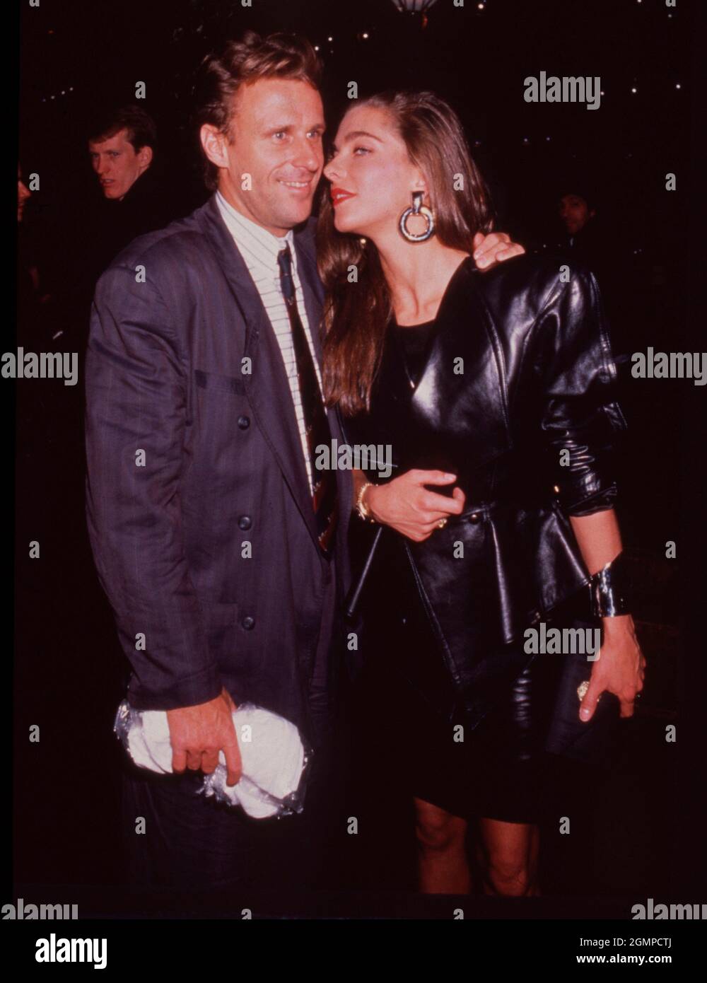 London.UK. Bjorn Borg and Jannike Bjorling. 5th October 1987 at the launch  of his body lotion. Ref:LMK11-SLIB080921-001. PIP-Landmark Media  WWW.LMKMEDIA.COM Stock Photo - Alamy