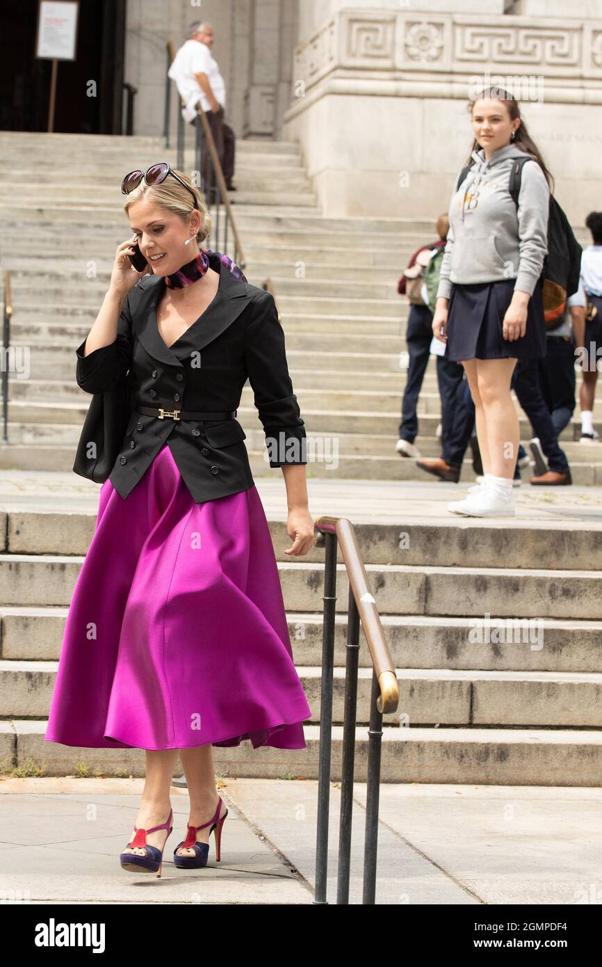 New York NY 20210831 Luckiest Girl Alive Filming in NYC MidtownNY