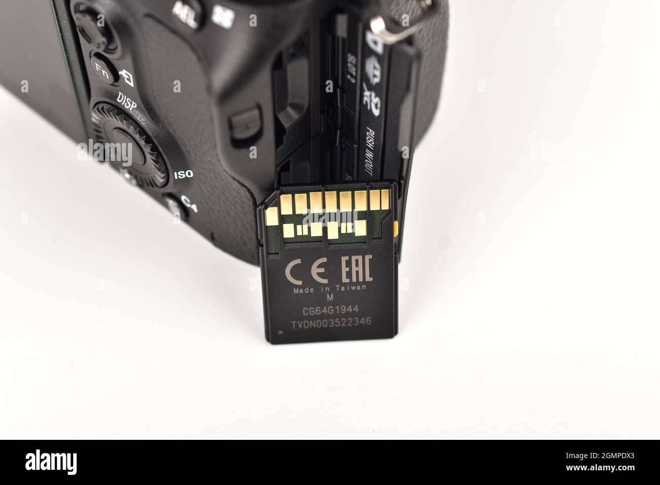 High Speed Memory Card with Camera Stock Photo - Alamy