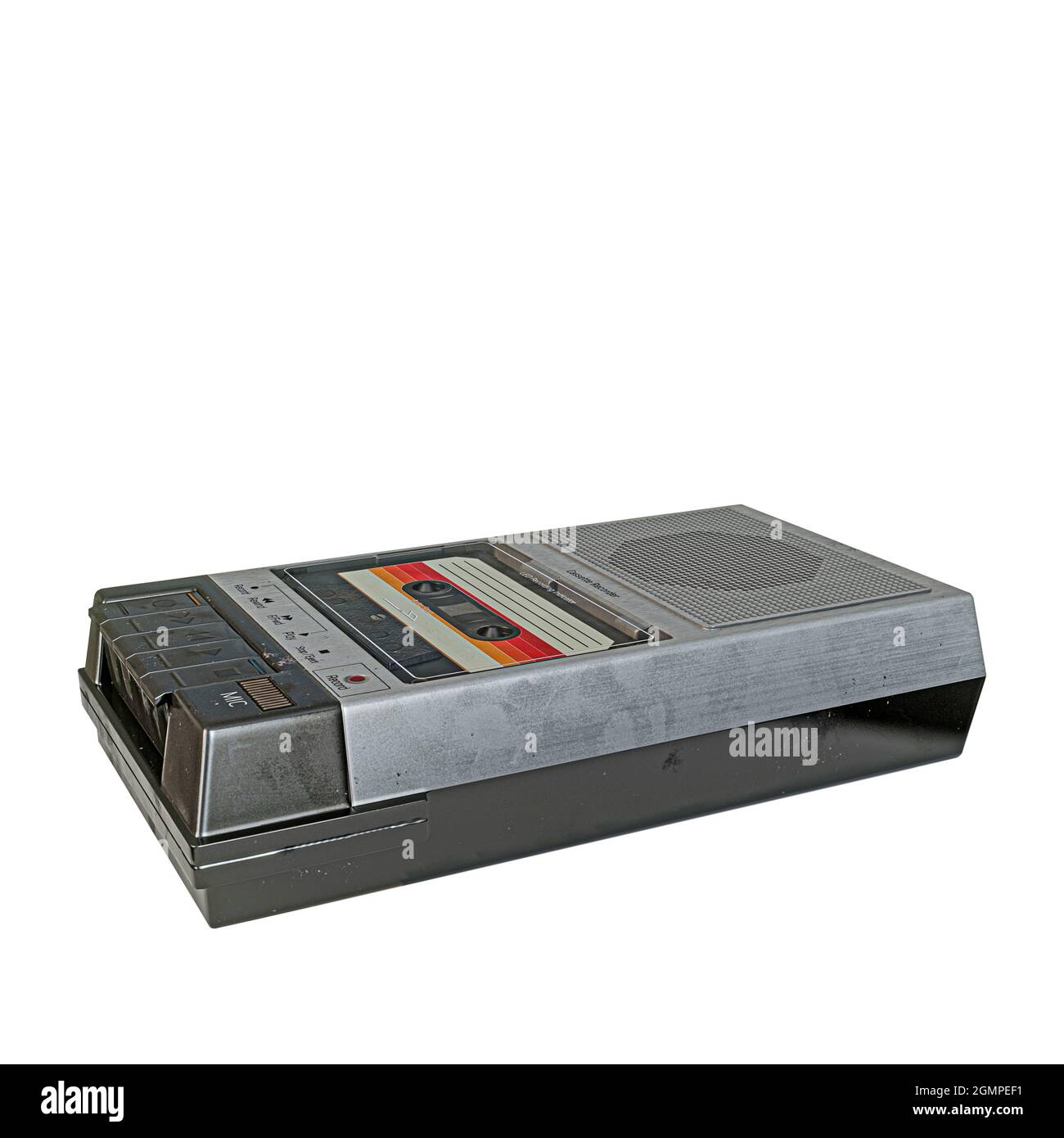 old cassette player isolated on white background 3d illustration Stock ...