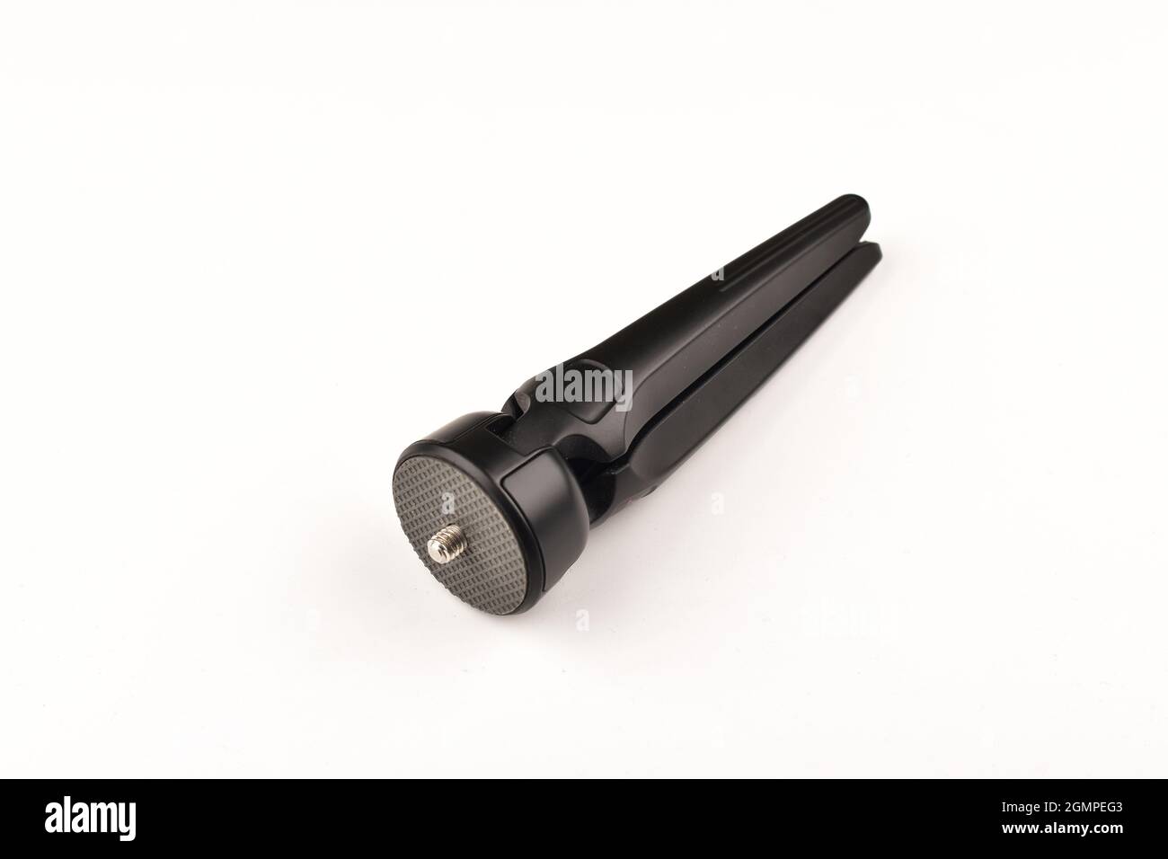 Mini Tripod Isolated on White Background Stock Photo