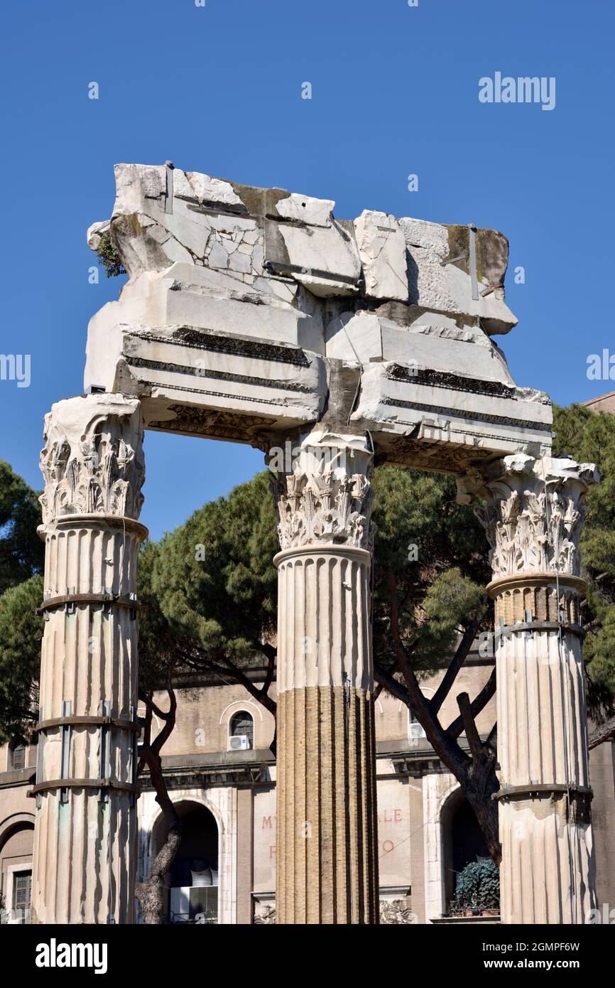 Italy, Rome, Caesar's Forum, Temple of Venus Genetrix Stock Photo
