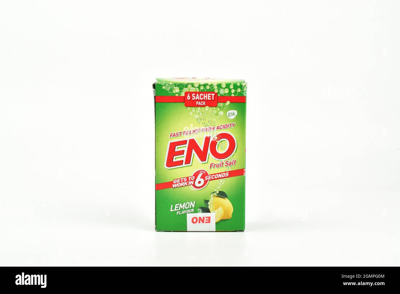 New Delhi India 20 November 2020 Eno antacid packet on white