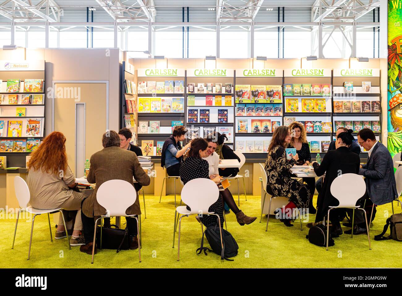 Bologna, ITALY. 1 April, 2019. Views from Bologna Children's Book Fair