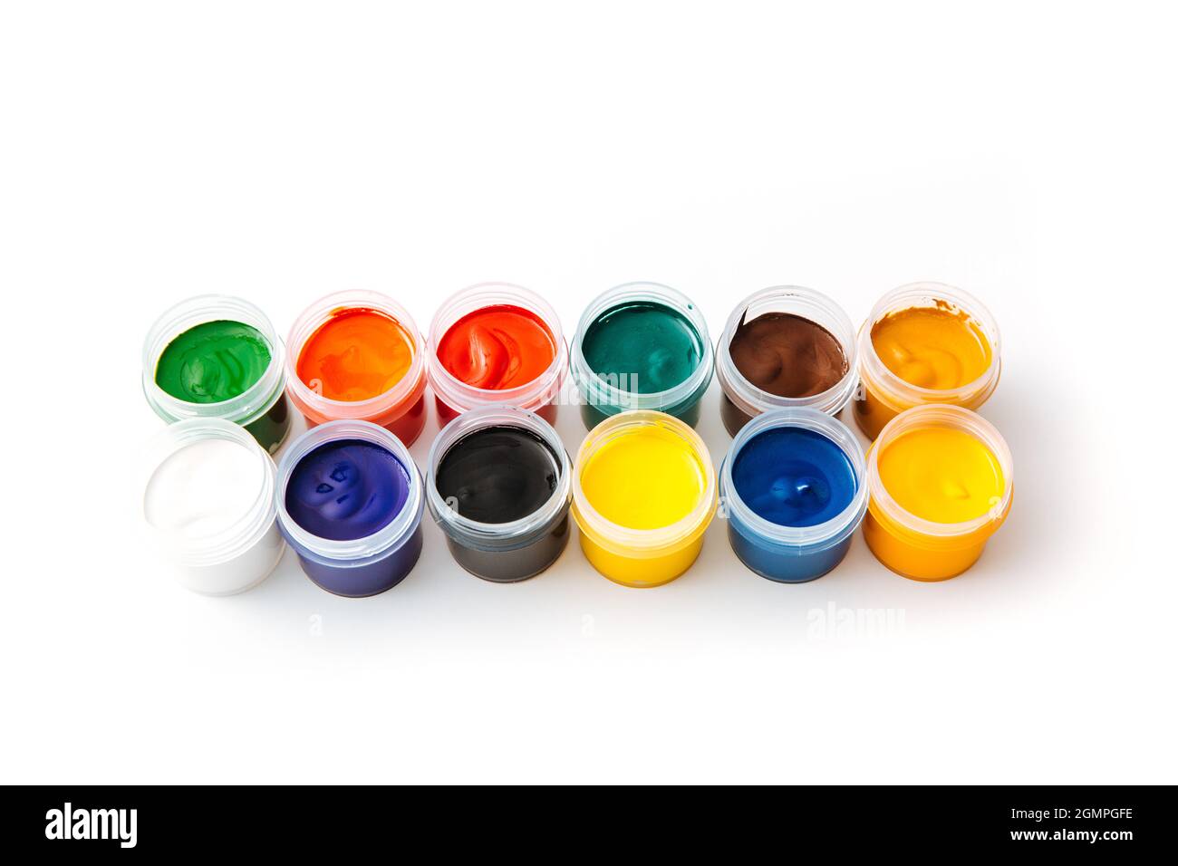 Open Paintbox Gouache Colors With Brush And Palette Stock Photo - Download  Image Now - iStock